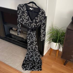 Black white floral maxi dress Jack by BB DAKOTA Med